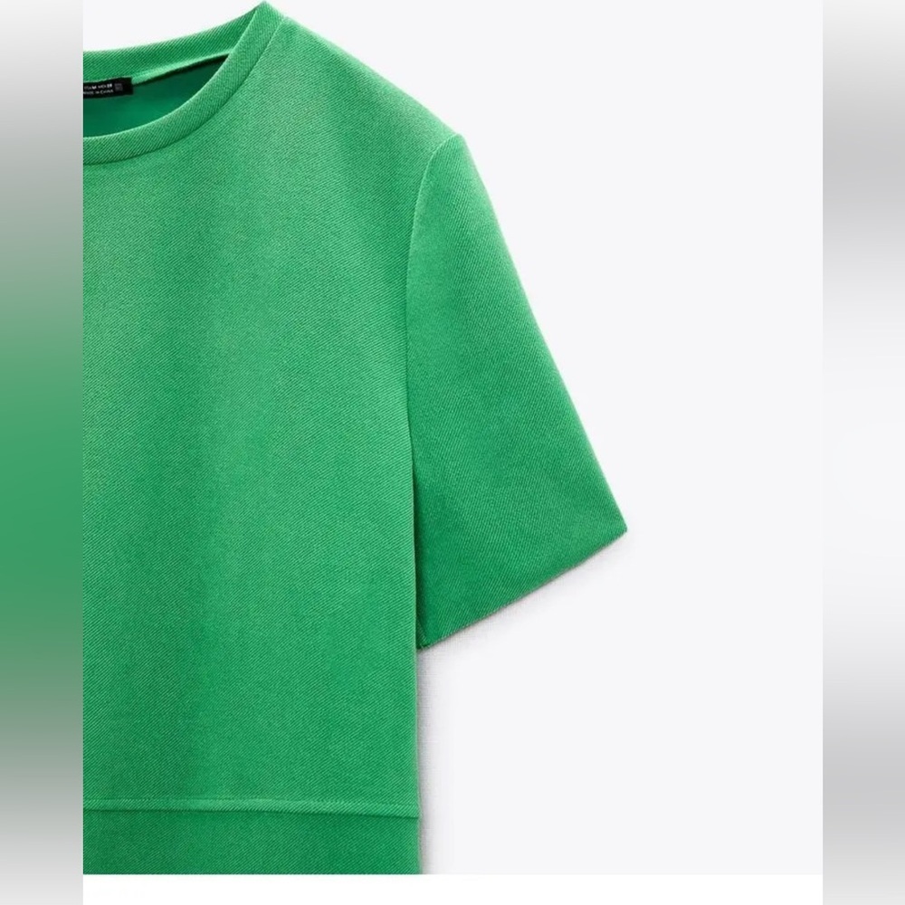 Zara Bright Green Mini Dress - Picture 2 of 6